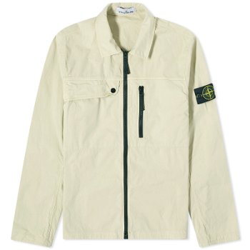 Stone Island Supima Cotton Twill Stretch-TC Zip Shirt Jacket 801510210-V0051