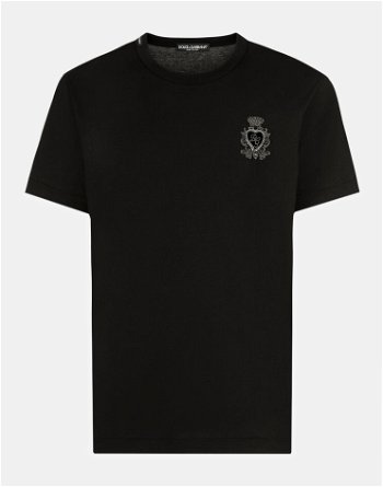 Dolce & Gabbana Cotton T-shirt With Heraldic Patch G8KBAZG7VKVN0000