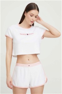 Essential Towelling Cropped Lounge T-Shirt
