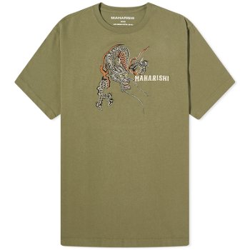 Maharishi Embroided Sue-Rye Dragon T-Shirt 4541-OLV