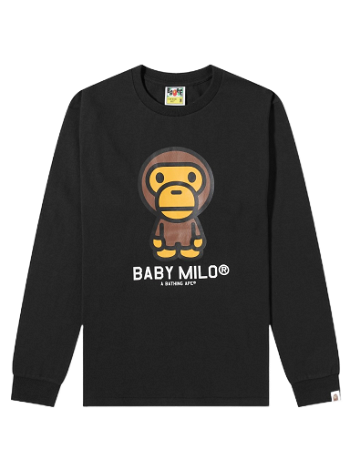 BAPE Long Sleeve Baby Milo Tee 002LTI301001M-BLK