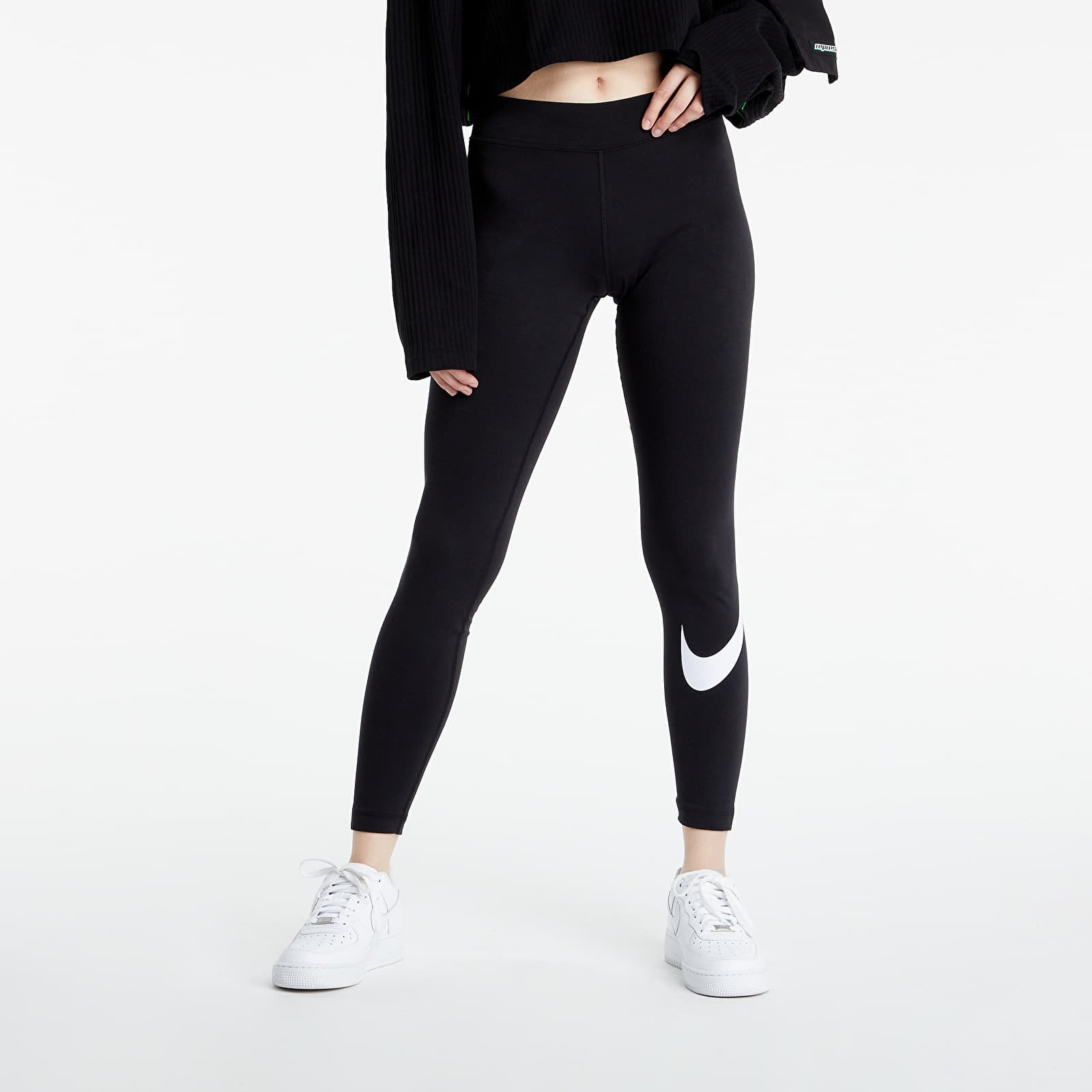 Chorrito cuchara Lo dudo Malla Nike Sportswear Essential GX Mid-Rise Swoosh Leggings CZ8530-010 |  FlexDog