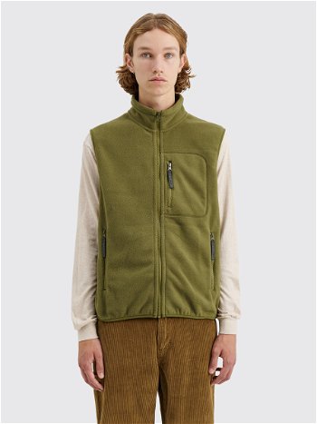 Polar Skate Co. Basic Fleece Vest Army Green PSC-F23-5